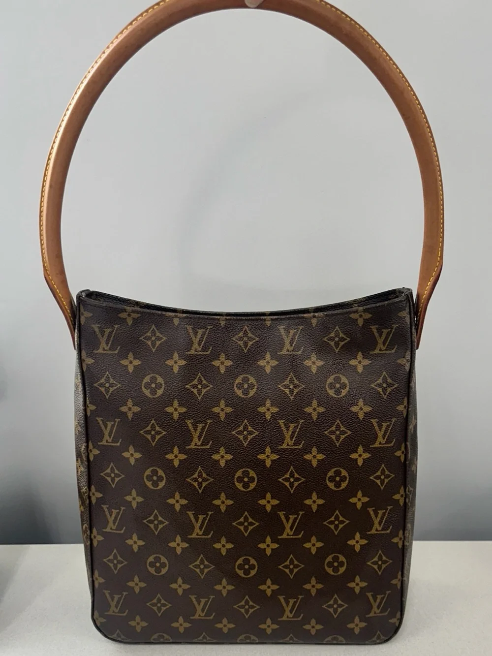 Vintage Authentic Louis Vuitton Looping GM Monogram Canvas Tote